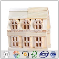 Cuburi de construit plate din lemn 120 buc.